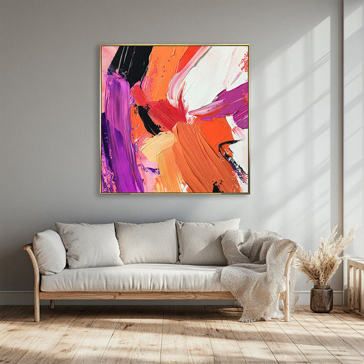 Bold Color Palette Abstract Art #YX145