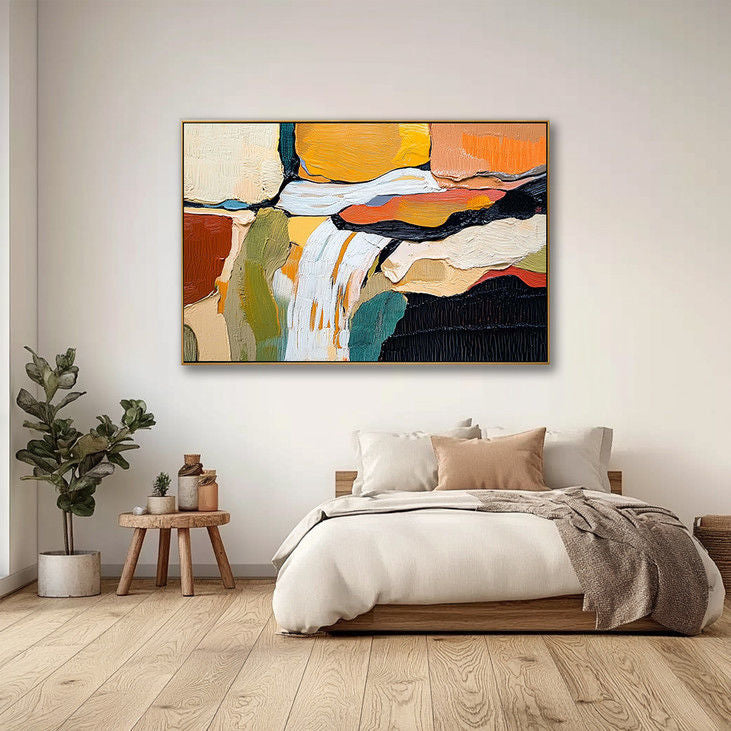 Vibrant Abstract Impasto Art #YX117
