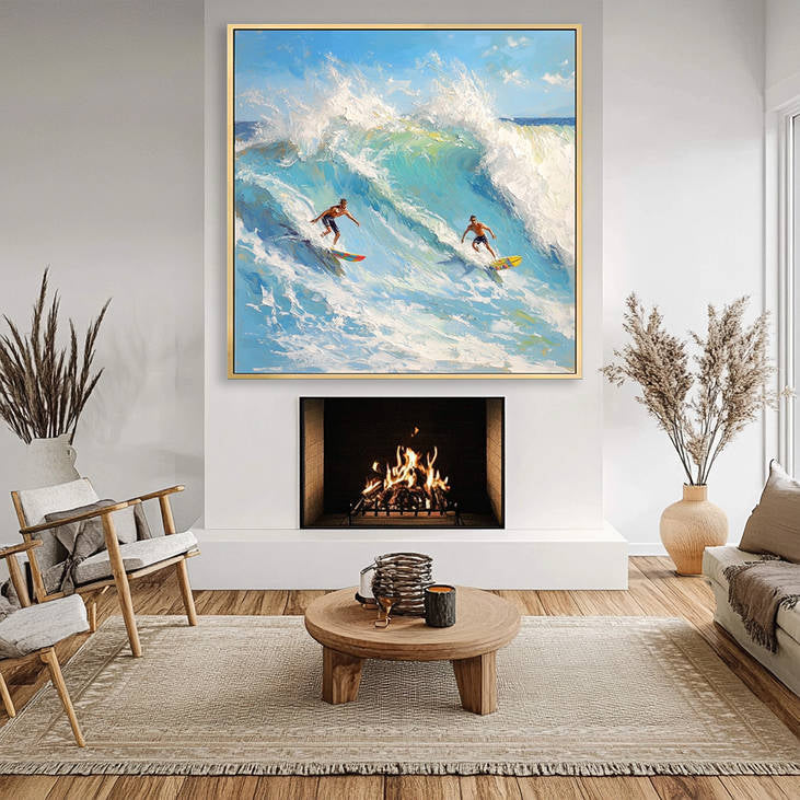 3D Textured Surfing Painting #YX225