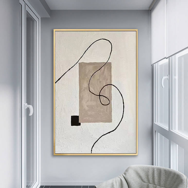 Hand Painted Abstract Decor Art #YX504