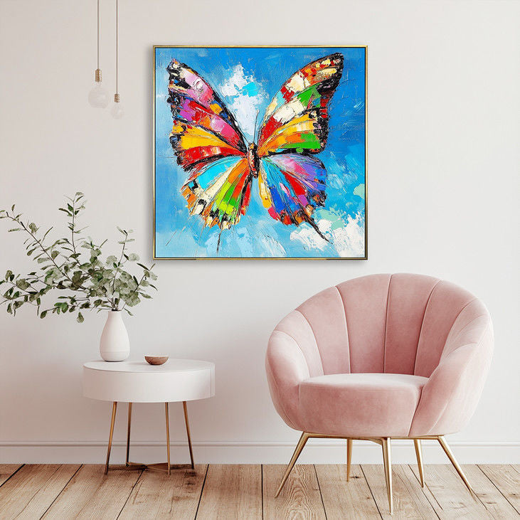 Modern Abstract Butterfly Painting #YX143