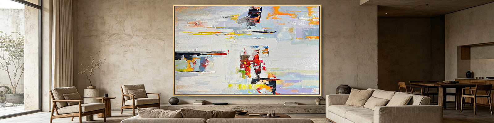 abstract canvas painting