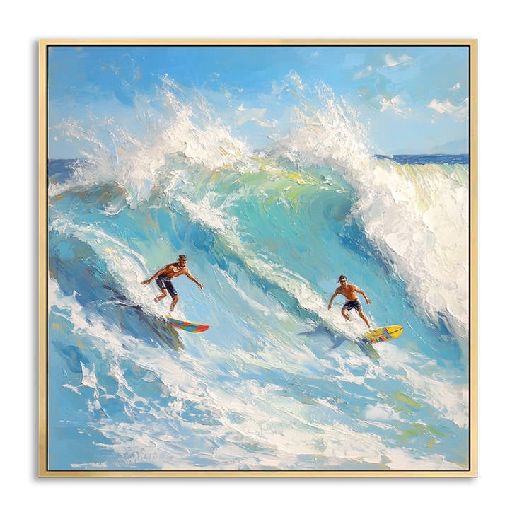 3D Textured Surfing Painting #YX225