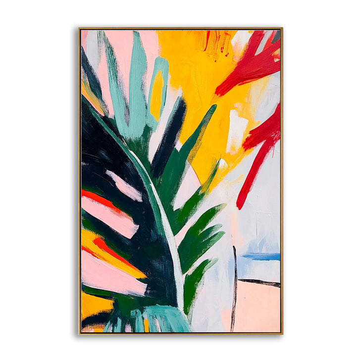 Palm Leaf & Bright Hue Decor #YX185