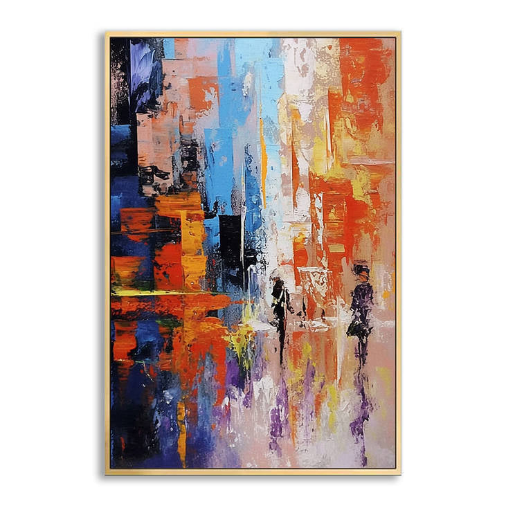 Abstract City Street Canvas #YX231