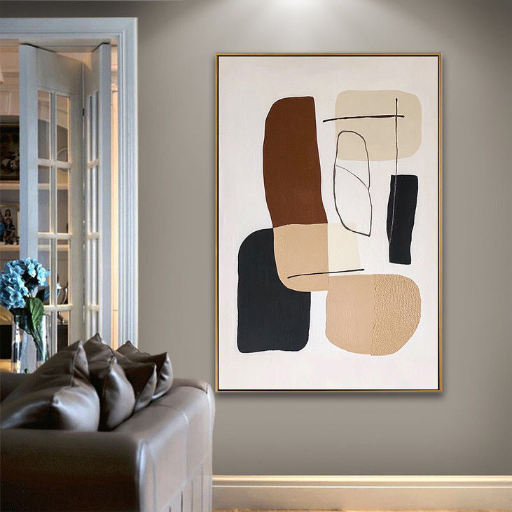 Earthy Tones Abstract Wall Hanging #YX95