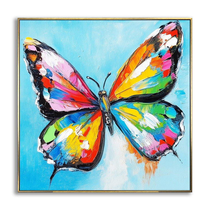 Color Popping Butterfly Abstract #YX131