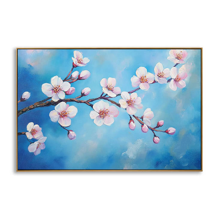 Hand Painted Cherry Blossom Canvas Art #YX346