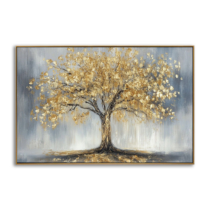 Hand Painted Golden Tree Canvas #YX121