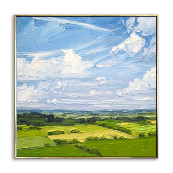 Hand Painted Landscape Painting on Canvas #YX305