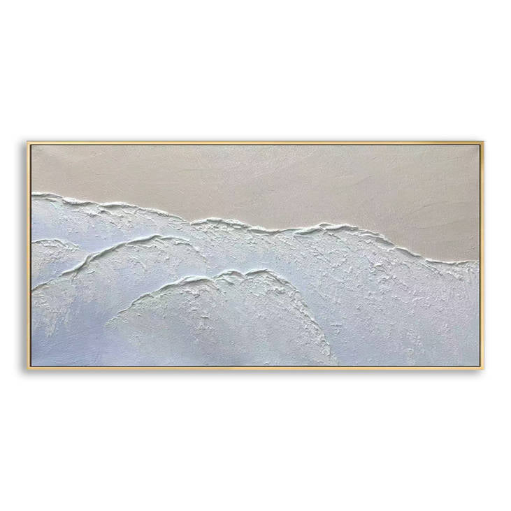 Hand Painted Wave Textured Decorative Painting #YX286