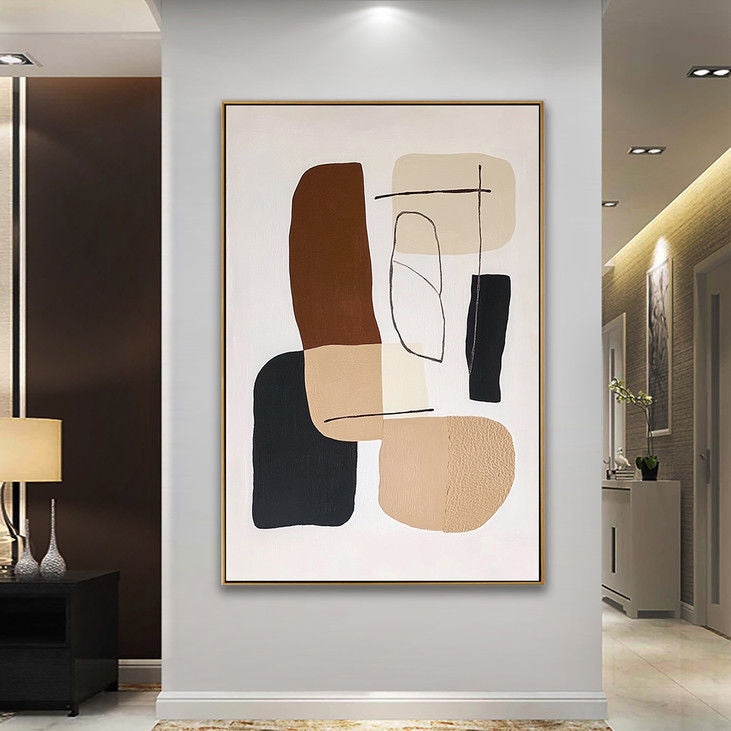Earthy Tones Abstract Wall Hanging #YX95
