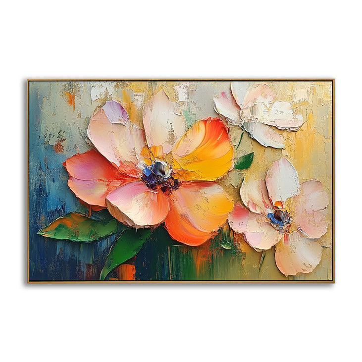 Impasto Flower Canvas Painting #YX122