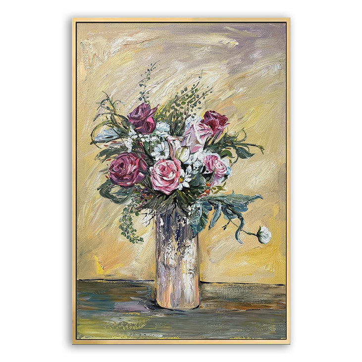 Impressionist Flower Vase Art #VA359