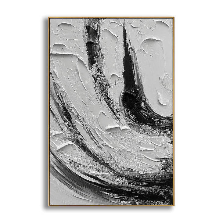 Modern Black and White Canvas #YX361