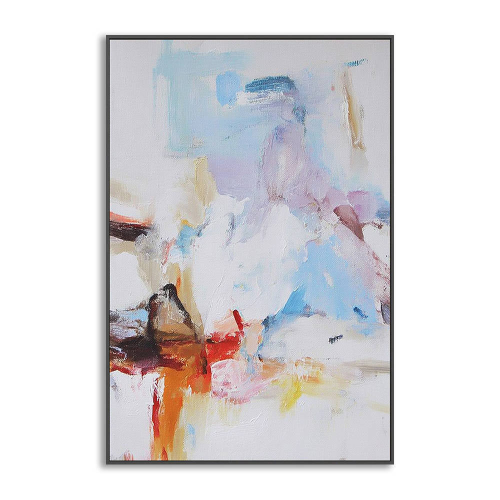 Modern Blue Purple Abstract Painting for Living Room #YX318