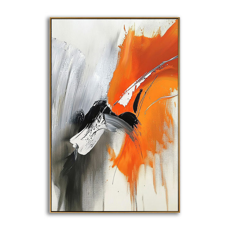 Modern Expressive Brushstroke Abstract Stylish Home Decor # YX173