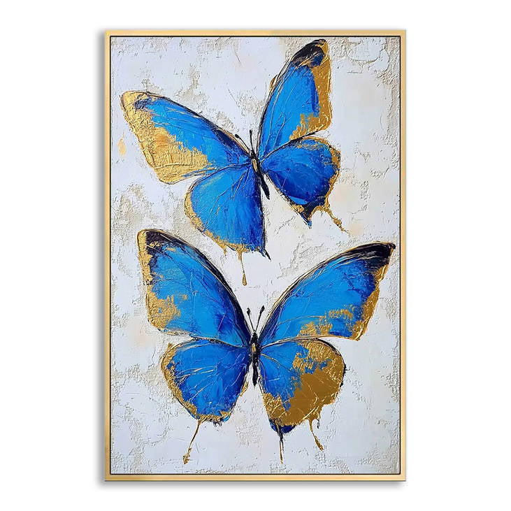 Luxury Blue Butterfly Wall Decor #YX236