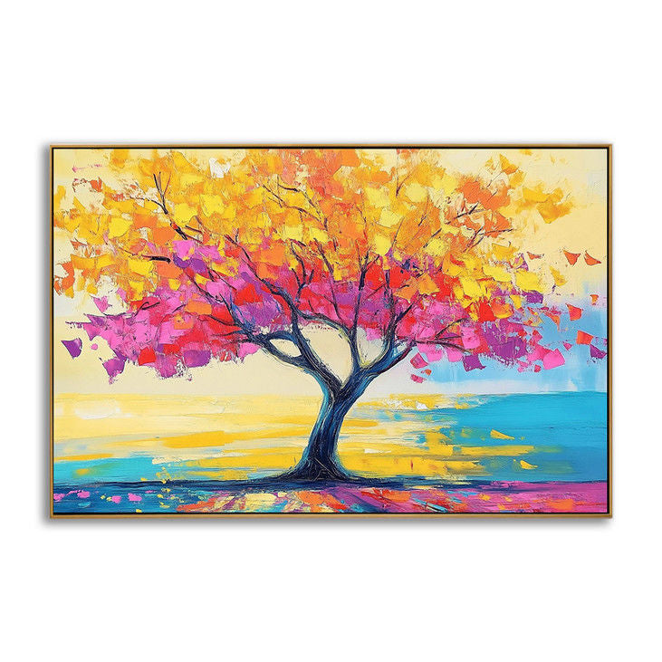 Multicolor Tree Landscape Art #YX113
