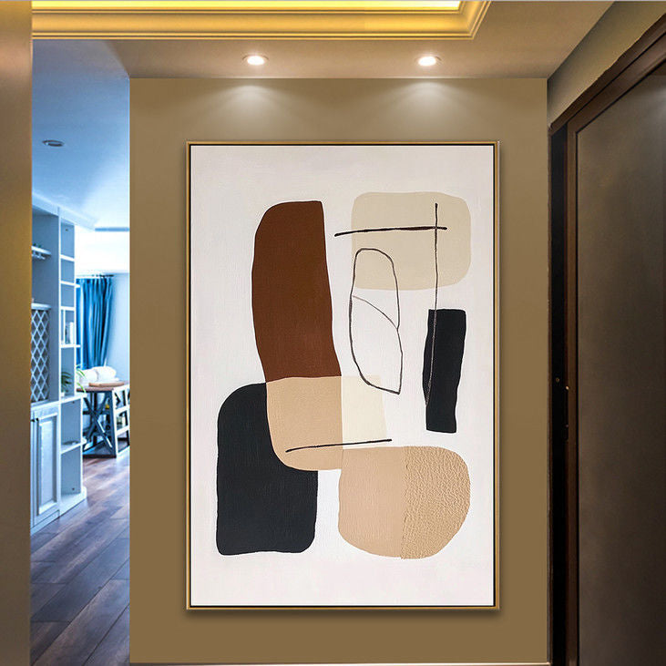 Earthy Tones Abstract Wall Hanging #YX95