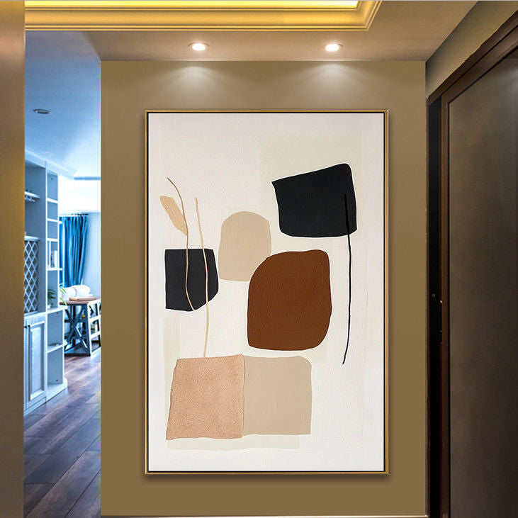 Minimalist Abstract Shapes Canvas Art #YX93