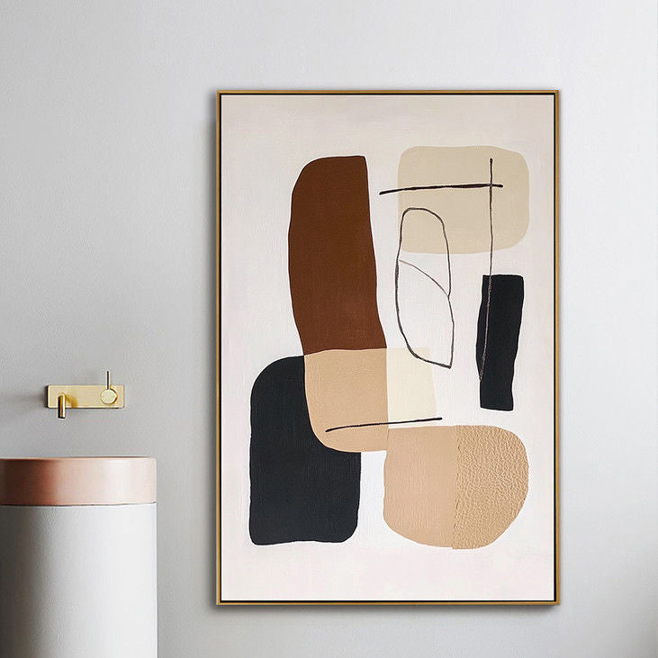 Earthy Tones Abstract Wall Hanging #YX95
