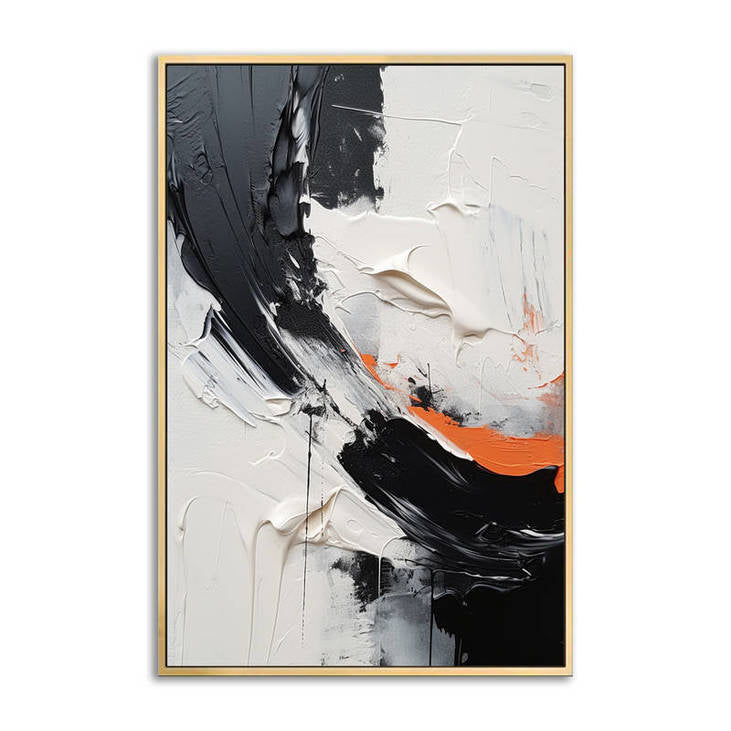 Black & White Abstract Art #VA37