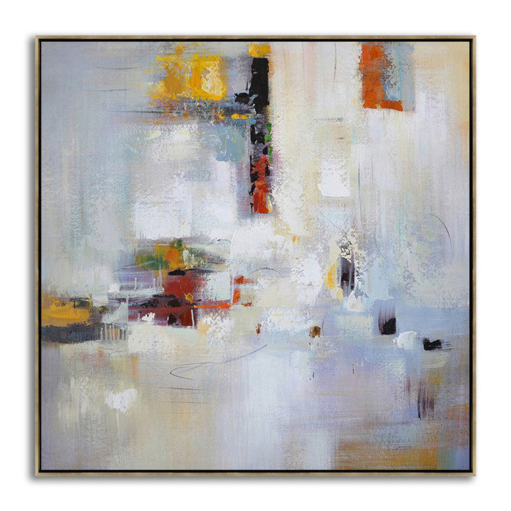 Hand Painted Abstract Painting on Canvas #VA372