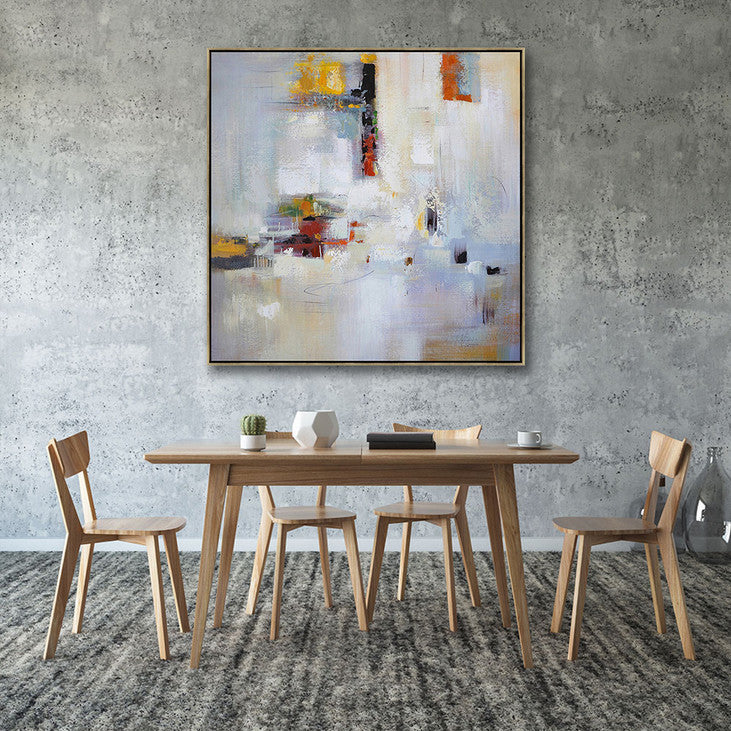 Hand Painted Abstract Painting on Canvas #VA372