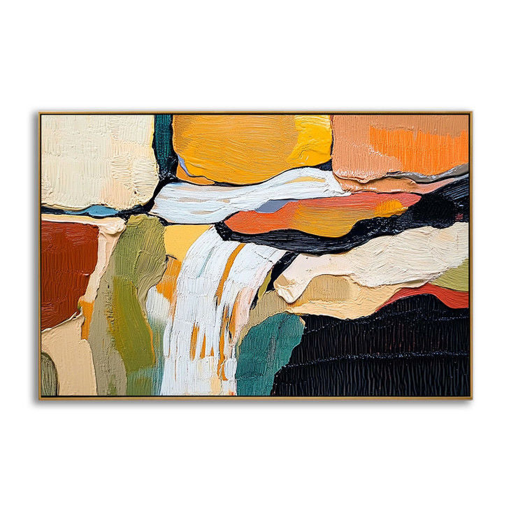 Vibrant Abstract Impasto Art #YX117
