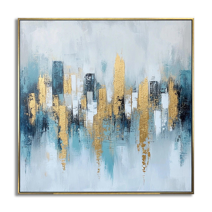 Gold - Accented City Silhouette #YX14