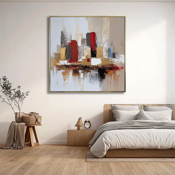 Contemporary Abstract Cityscape Art #YX22