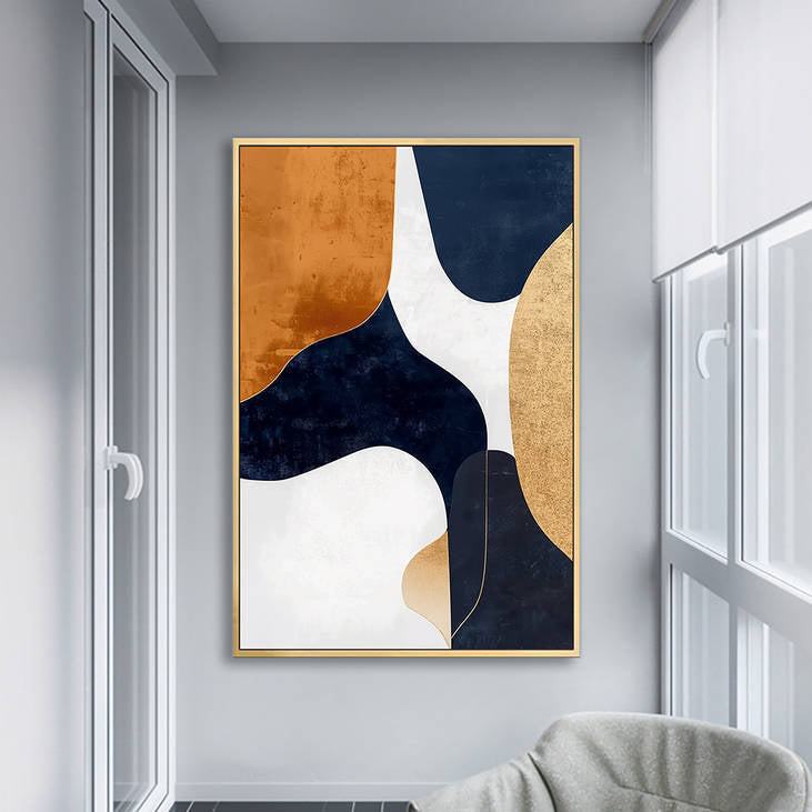 Modern Abstract Geometric Canvas Painting #YX239