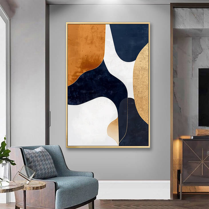 Modern Abstract Geometric Canvas Painting #YX239