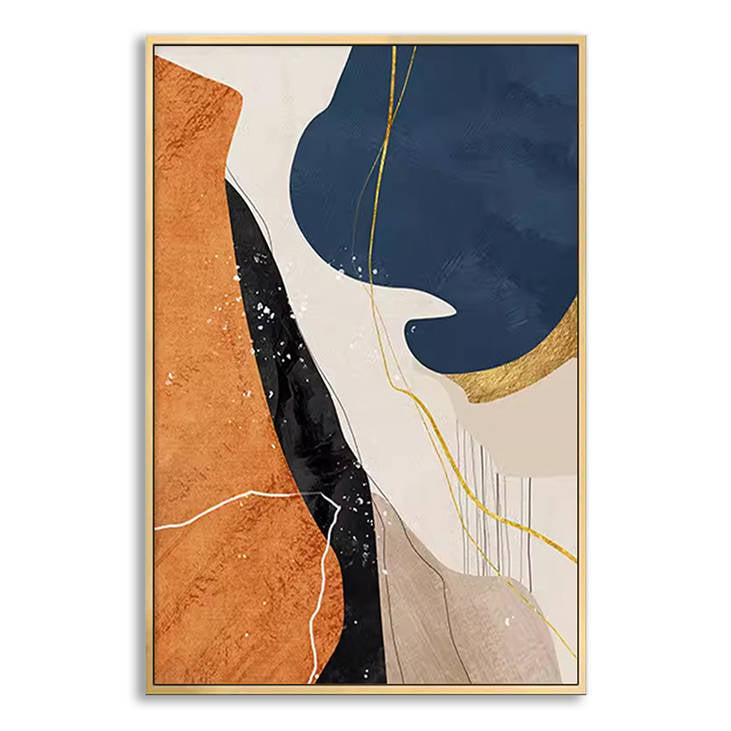 Luxe Modern Abstract Canvas Painting #YX248