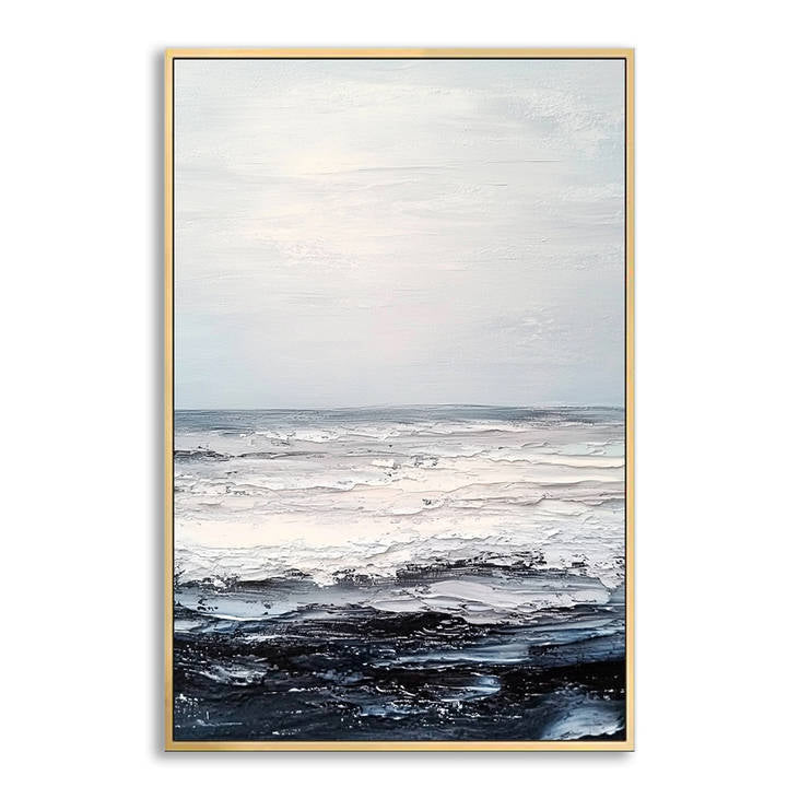 Handmade Abstract Ocean Canvas Painting #YX251