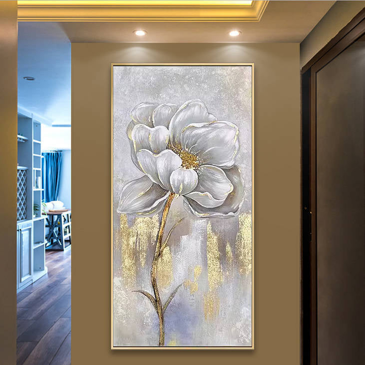 Gold Accented Floral Wall Decor #YX259