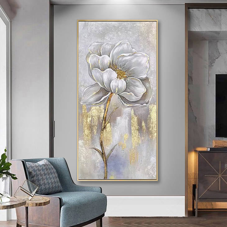 Gold Accented Floral Wall Decor #YX259