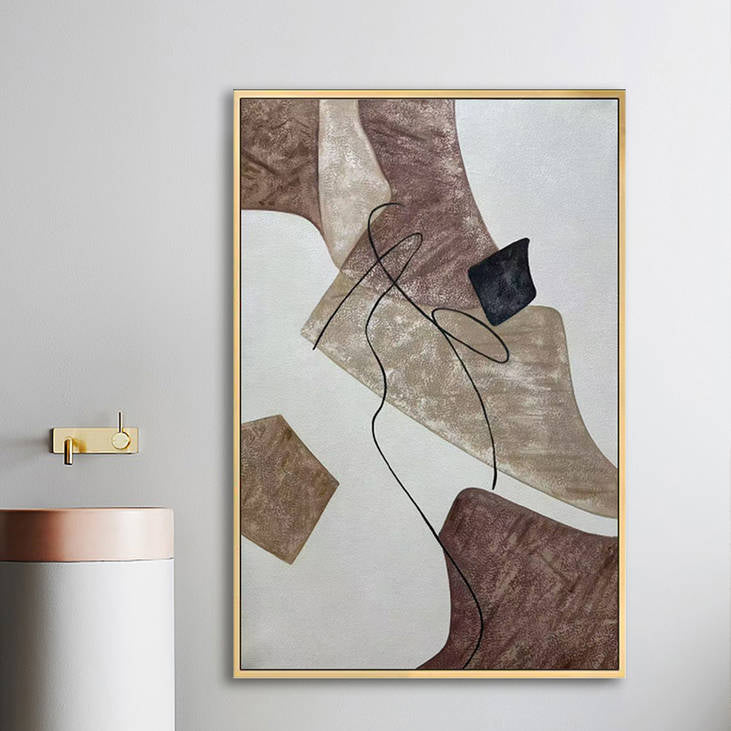Modern Minimalist Hand Painted Wall Art #YX269