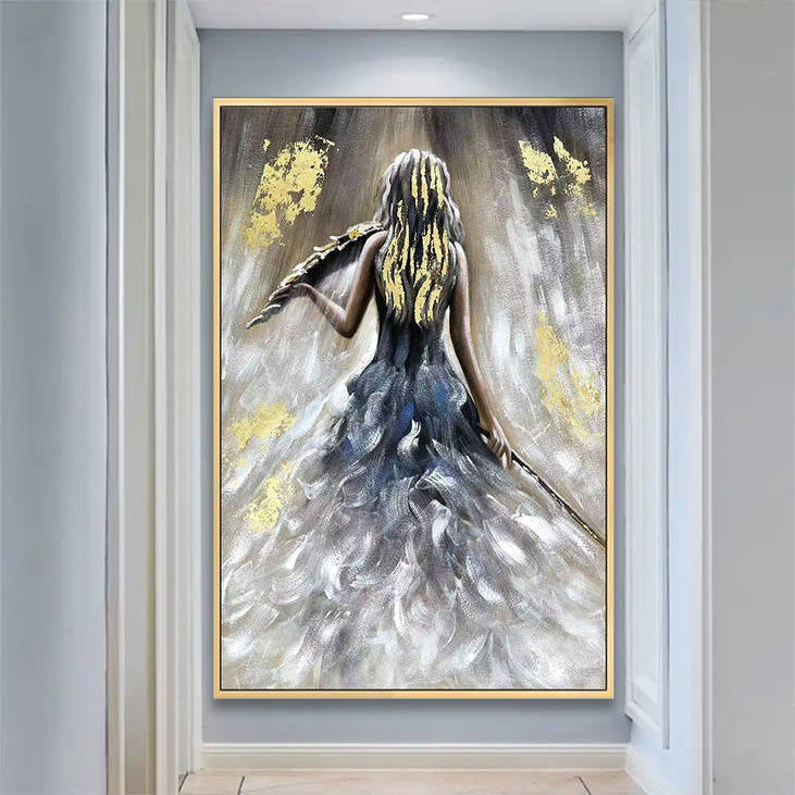 Handmade Woman Figure Painting #YX270