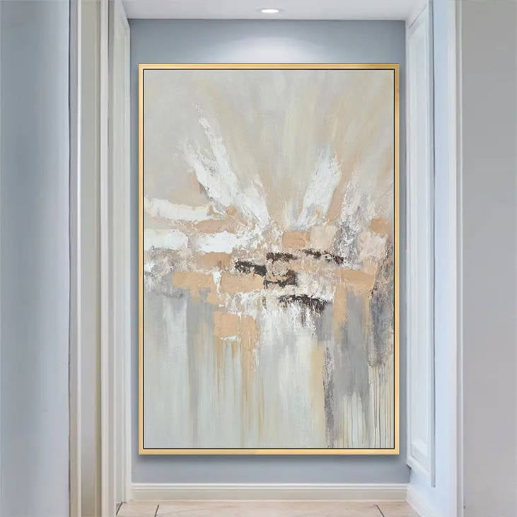 Light Toned Textured Wall Art for Modern Interiors #YX273