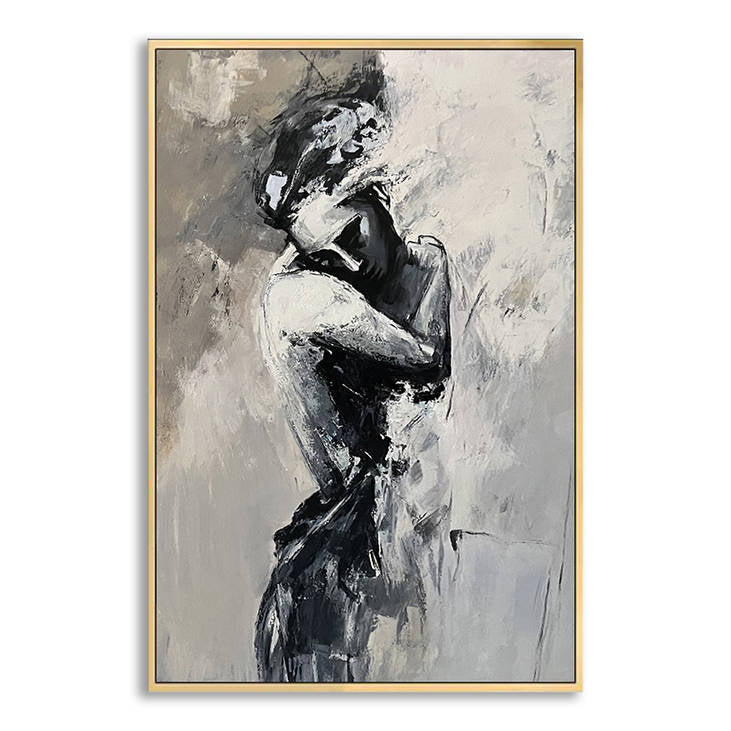 Abstract Hand Painted Figure Canvas Painting #YX275