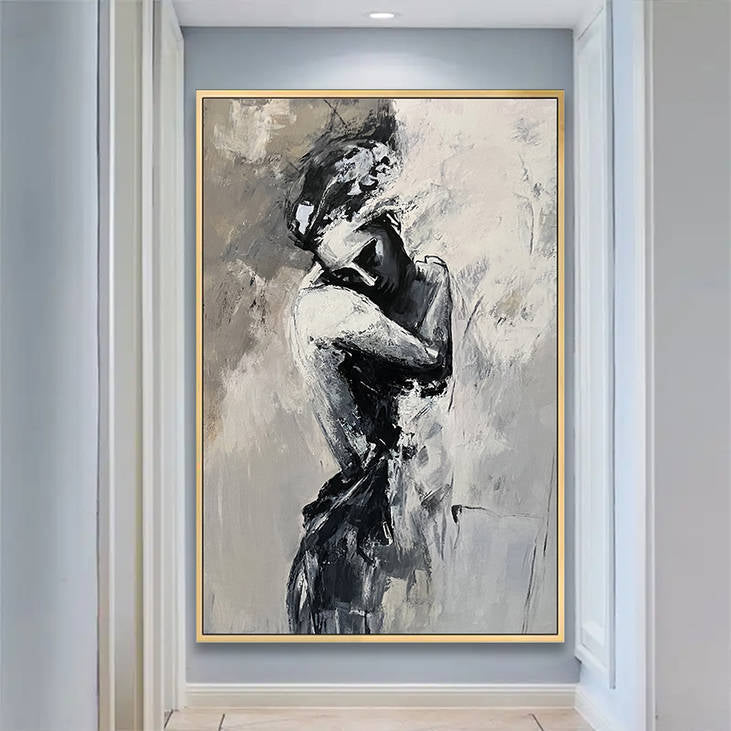 Abstract Hand Painted Figure Canvas Painting #YX275