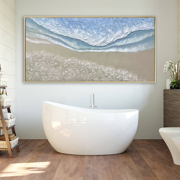 Handmade Textured Seascape Wall Art #YX280
