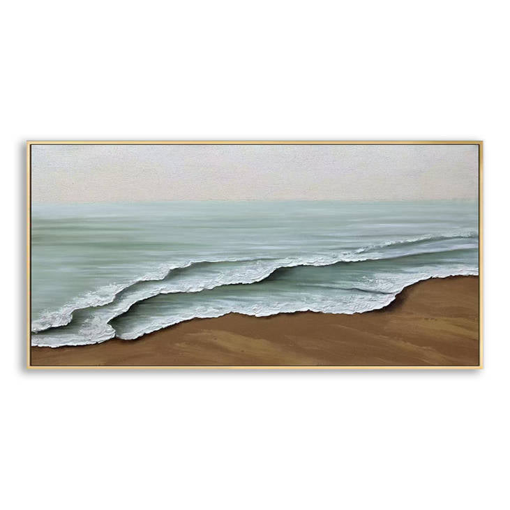 Hand Painted Seaside Canvas Art #YX284