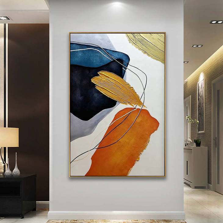 Hand Painted Abstract Decorative Wall Art #YX360