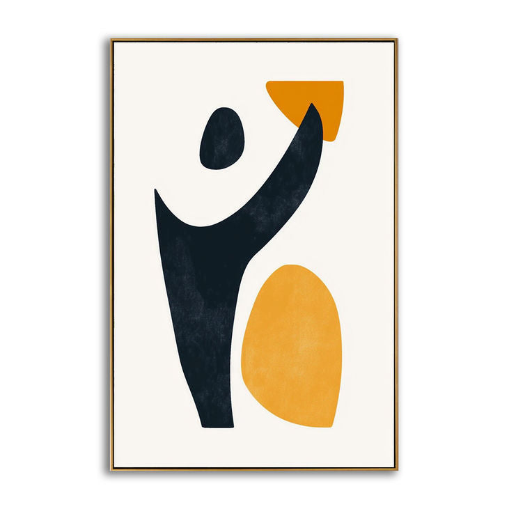 Minimalist Black & Orange Wall Decor #YX178
