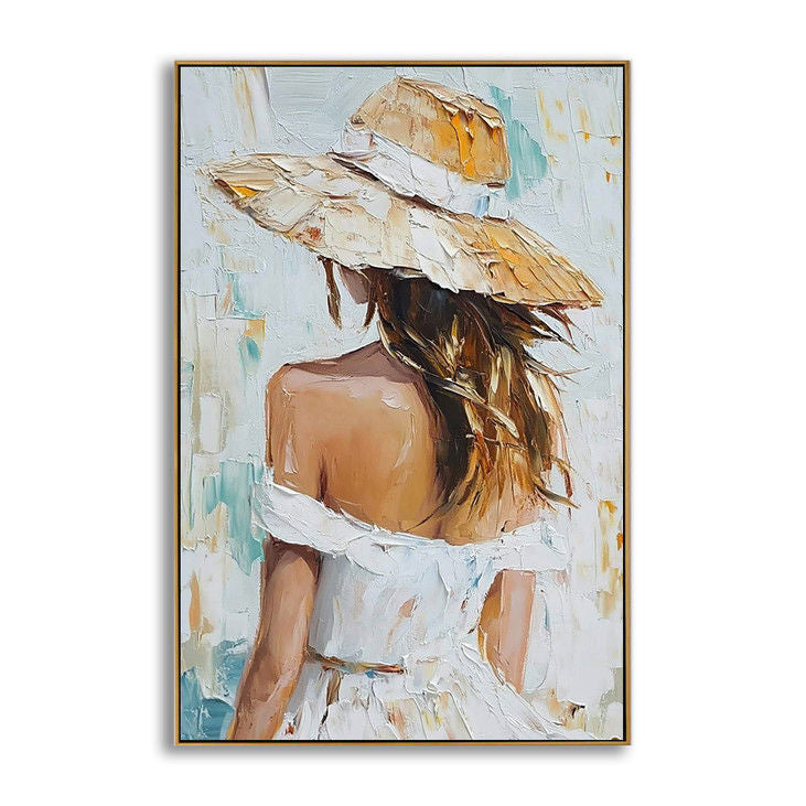Textured Female Figure Painting #YX48
