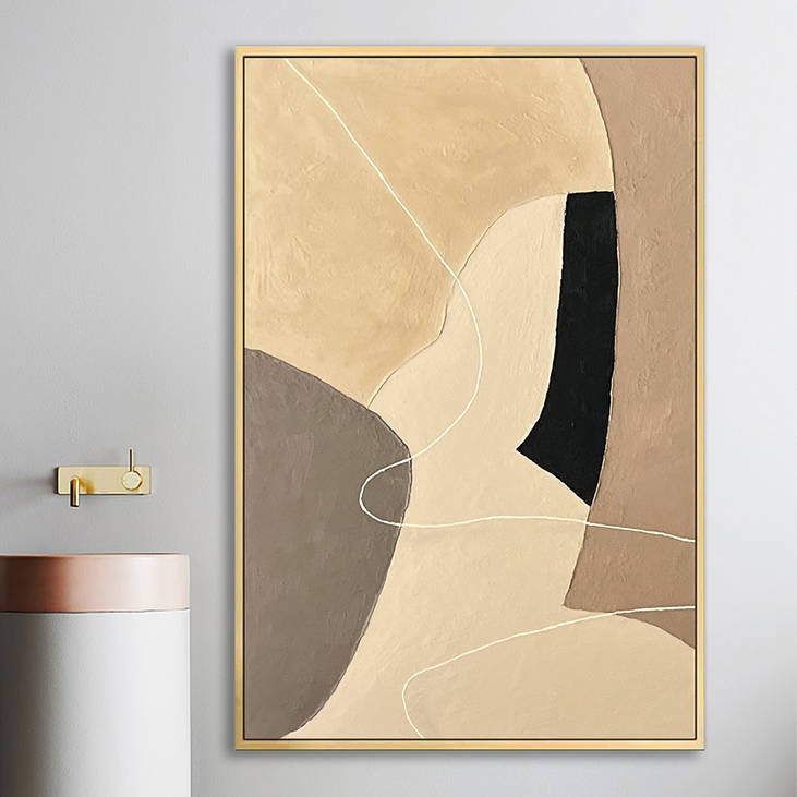 Handmade Wabi-Sabi Abstract Canvas Art #YX232