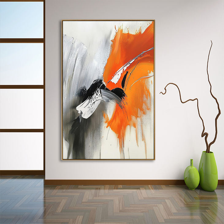 Modern Expressive Brushstroke Abstract Stylish Home Decor # YX173
